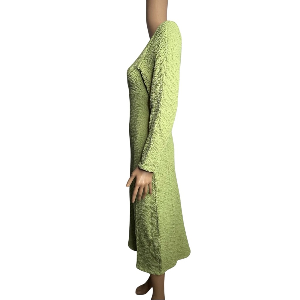 Free People Gabby Seamless Sweater Midi Dress NWT Green size M/L - Picture 5 of 12